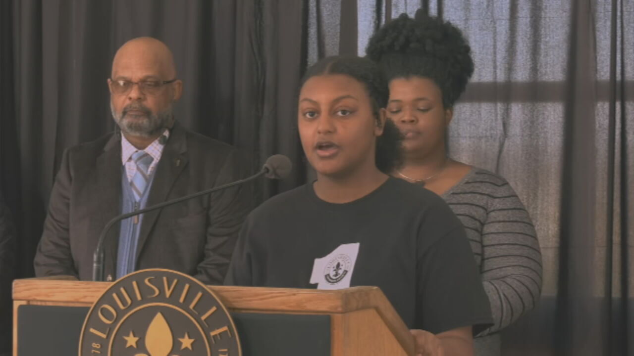Solyana Mesfin, of Louisville Mayor Greg Fischer's Youth Implementation Team